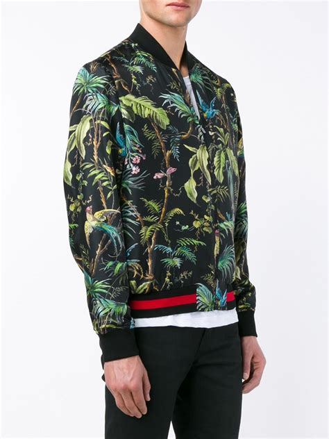 gucci tropical bomber|gucci bomber jacket black.